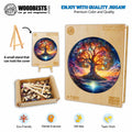 Starry Night Tree of Life Wooden Jigsaw Puzzle