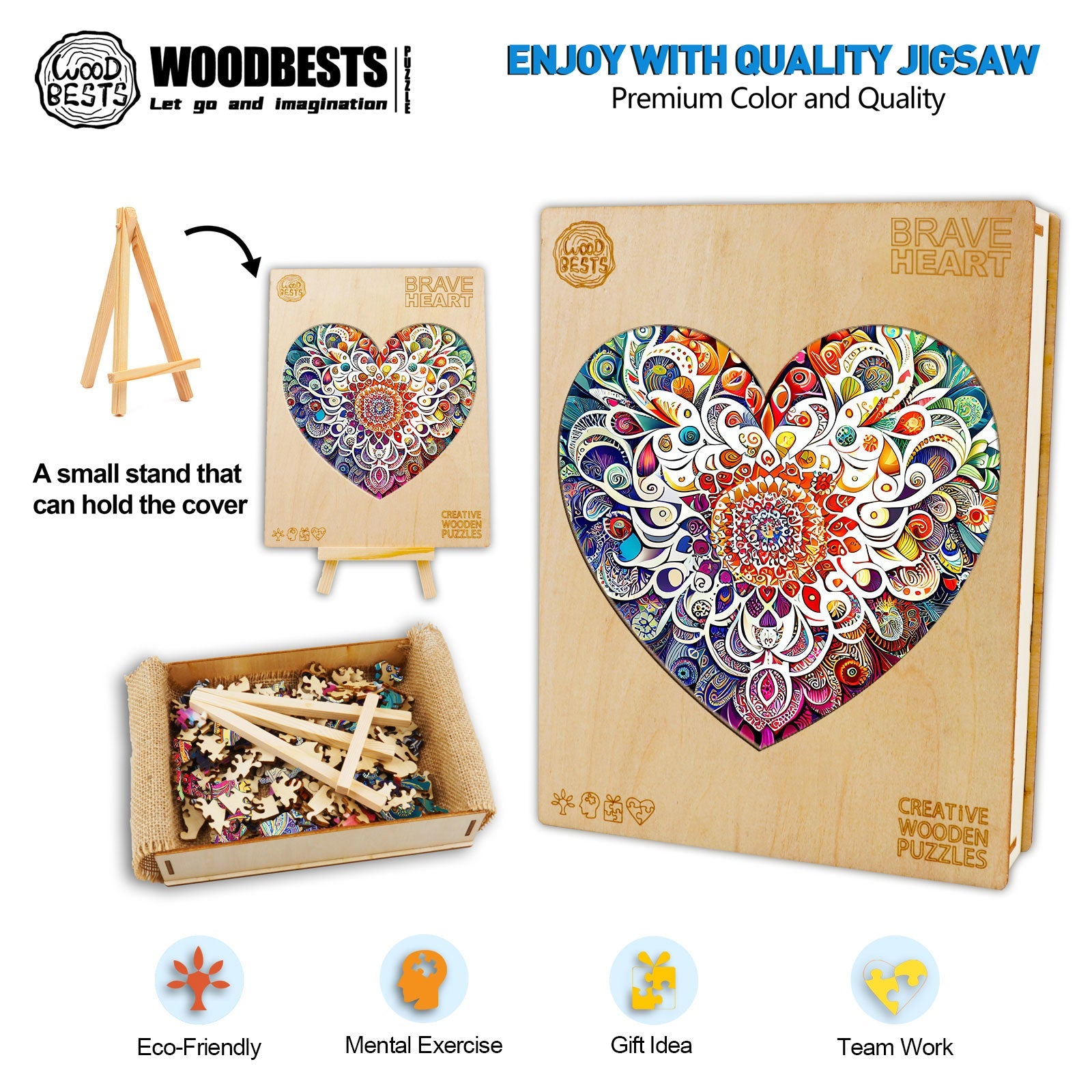 Brave Heart 2 Wooden Jigsaw Puzzle