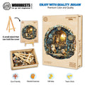 Steampunk Owl wooden jigsaw puzzle with eco-friendly pieces, featuring intricate designs for mental exercise and fun teamwork.