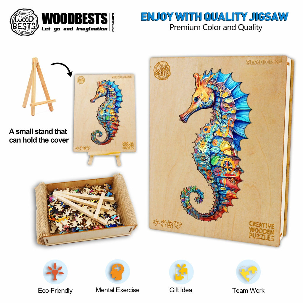 Seahorse 1 Wooden Jigsaw Puzzle