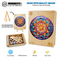 Church Glass Mandala Wooden Jigsaw Puzzle