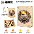 3D Owl-3 wooden jigsaw puzzle with eco-friendly design, promoting mental exercise and teamwork in a creative gift idea.