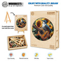 Elegant Hummingbird wooden jigsaw puzzle with eco-friendly materials, promoting mental focus and teamwork during assembly.