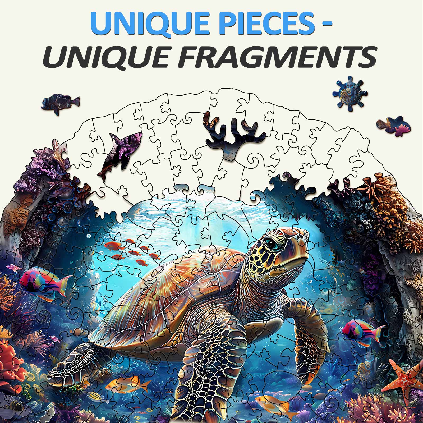 3D Turtle Wooden Jigsaw Puzzle