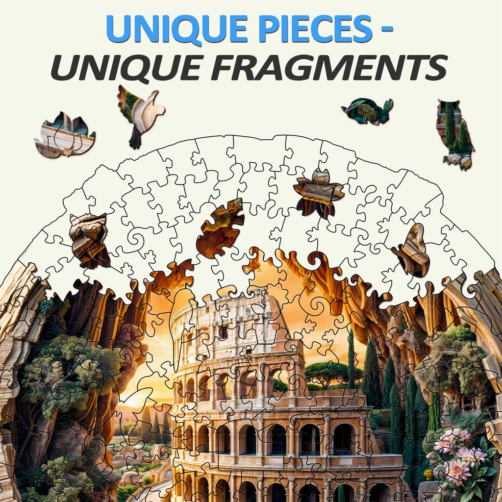 3D Colosseum Wooden Jigsaw Puzzle