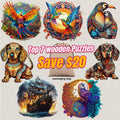 2024 Top 7 Wooden Puzzles Bundle in One Package