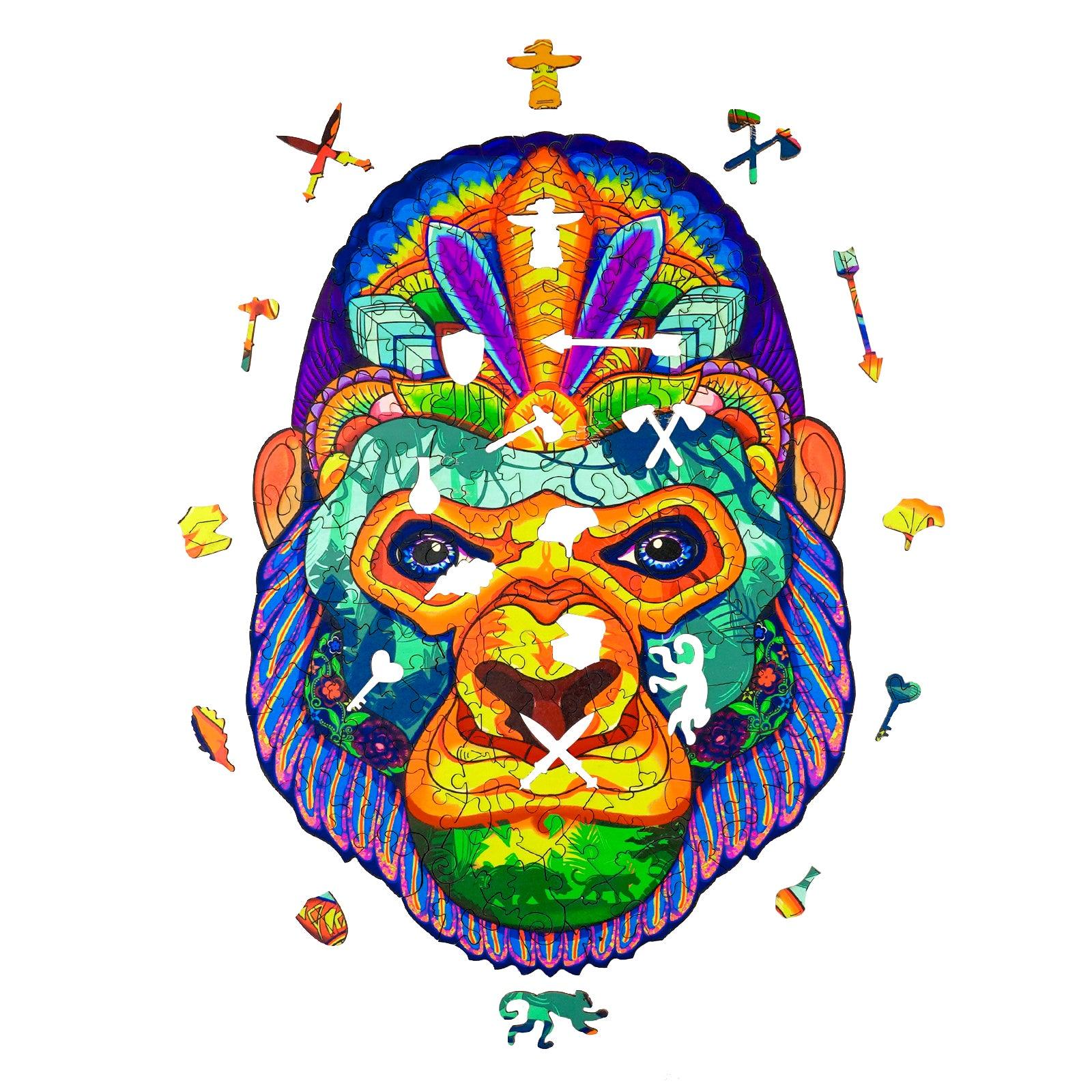 Jungle King Kong Wooden Jigsaw Puzzle