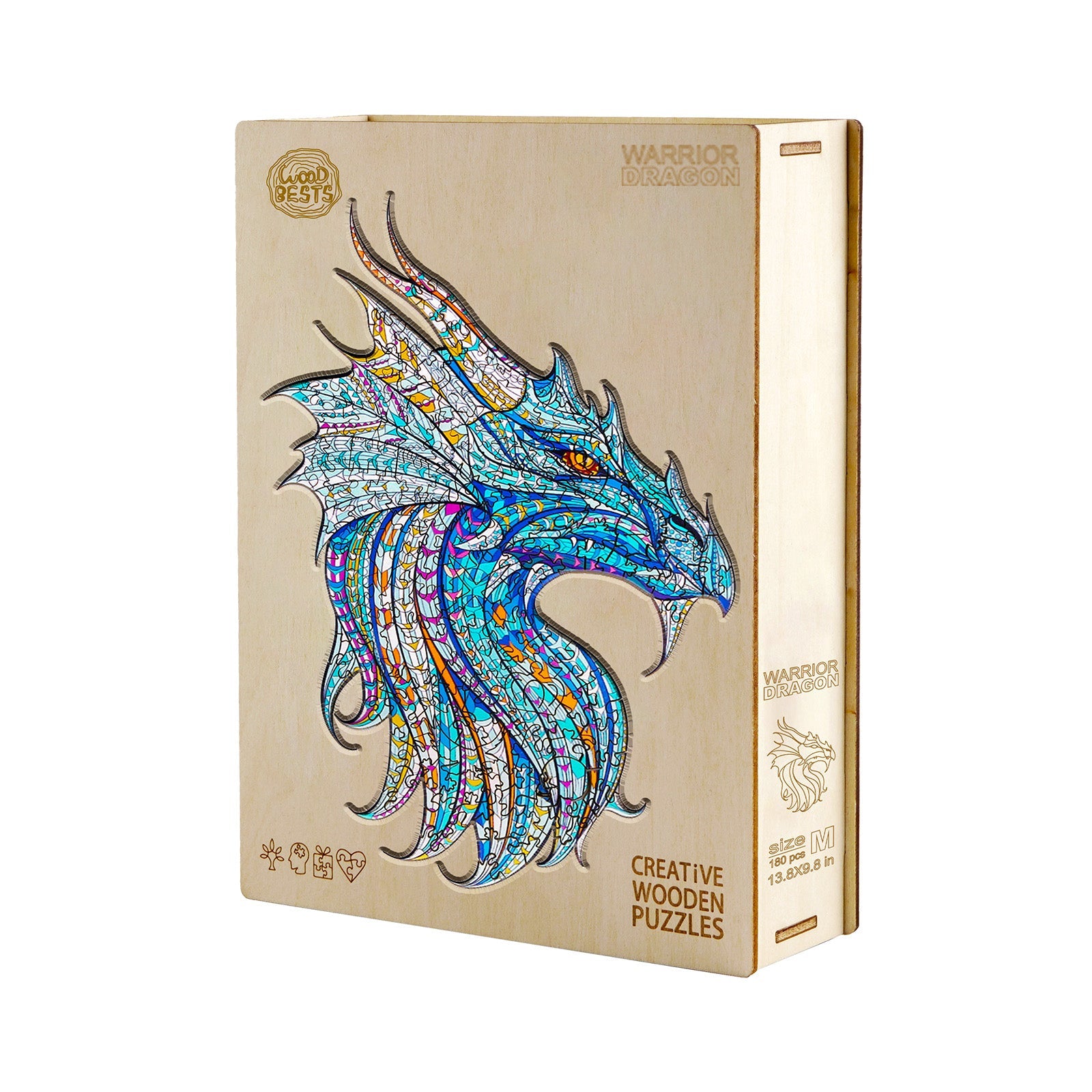 Warrior Dragon Wooden Jigsaw Puzzle