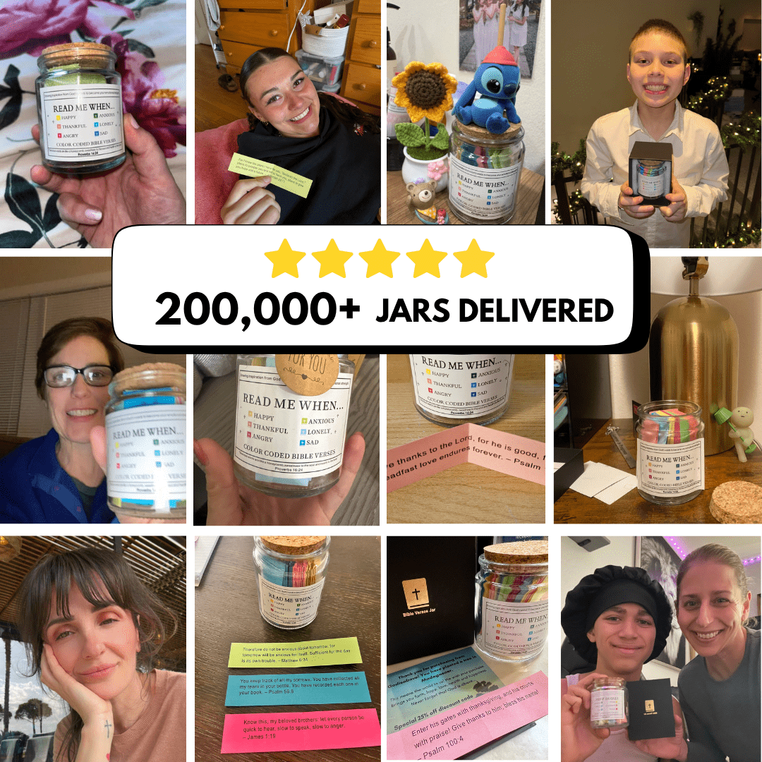 (FULL GIFTING SET) Handmade 90 Day Bible Jar