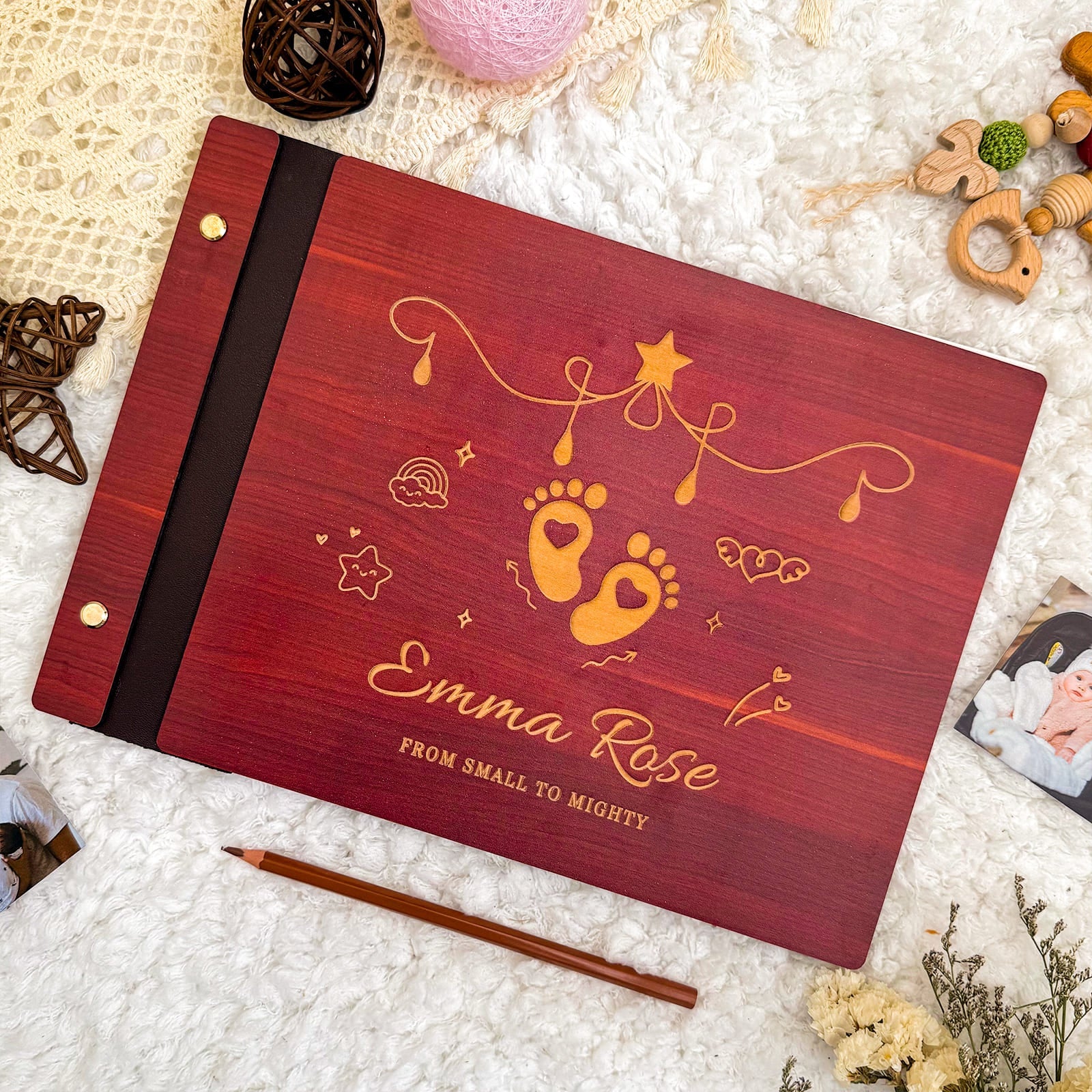 Personalized Baby Memory Book-Baby Photo Album Custom