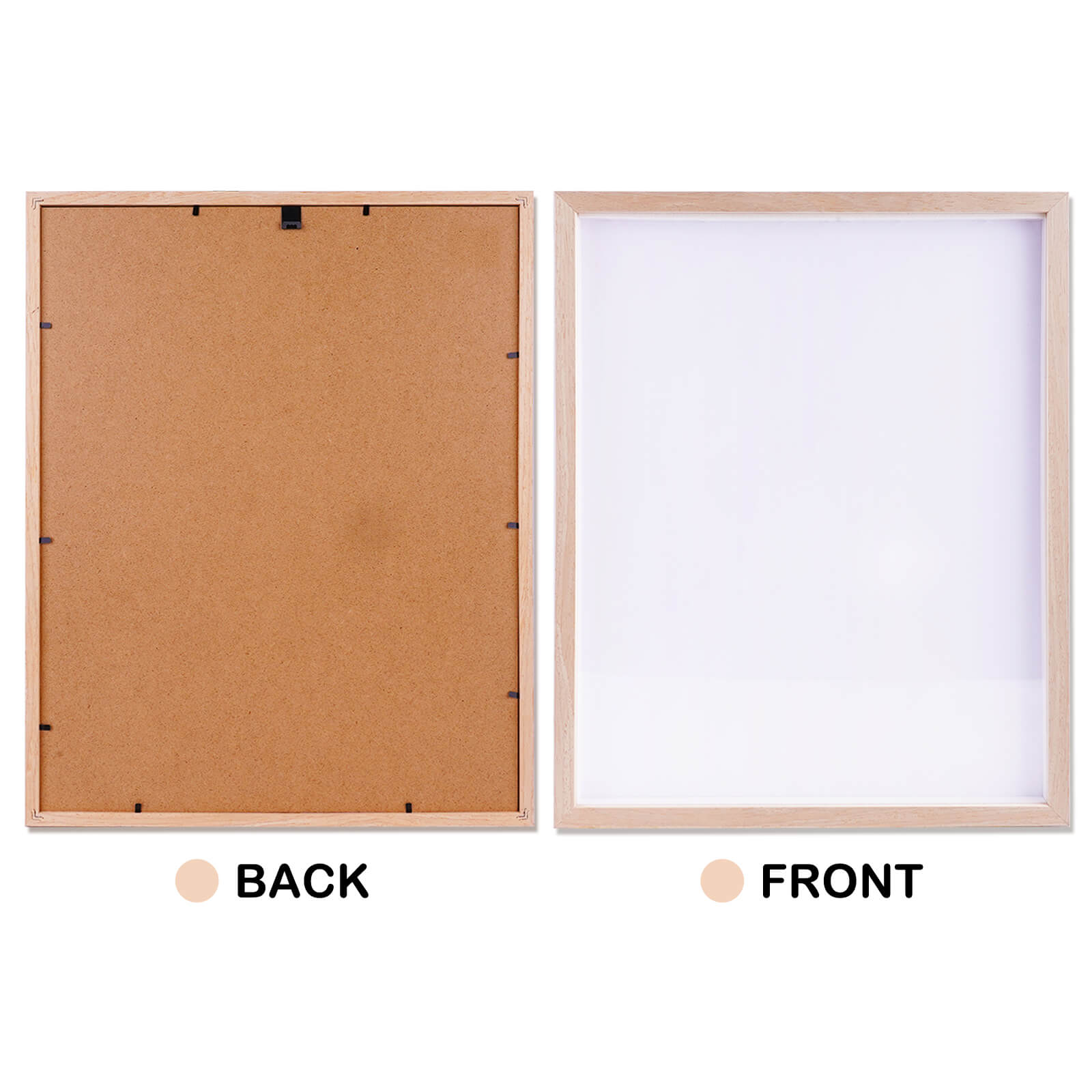 Natural Solid Oak Wood Photo Frame for Pictures, Prints, Art Frames