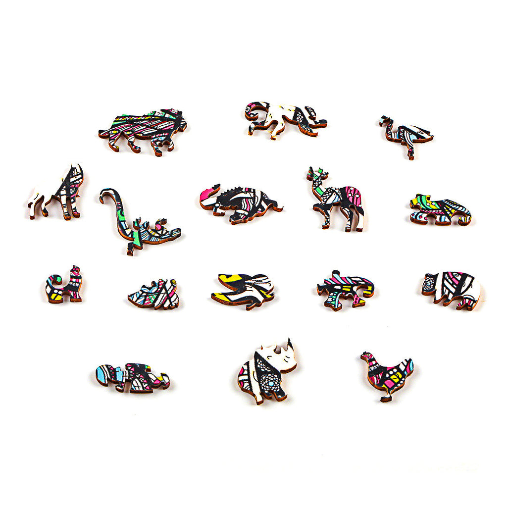 Noble Elephant Wooden Jigsaw Puzzle
