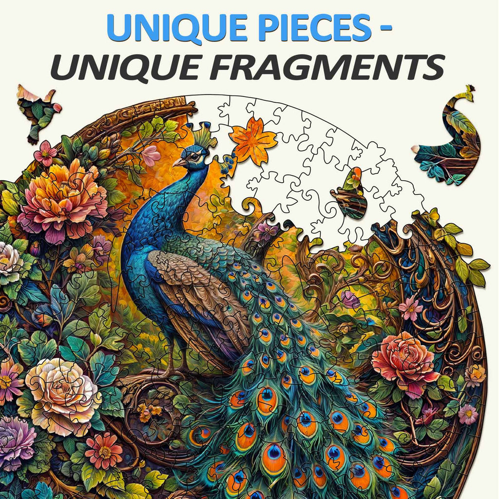 Peacock-2 Wooden Jigsaw Puzzle