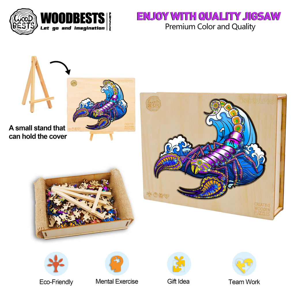 Constellation Scorpio Wooden Jigsaw Puzzle