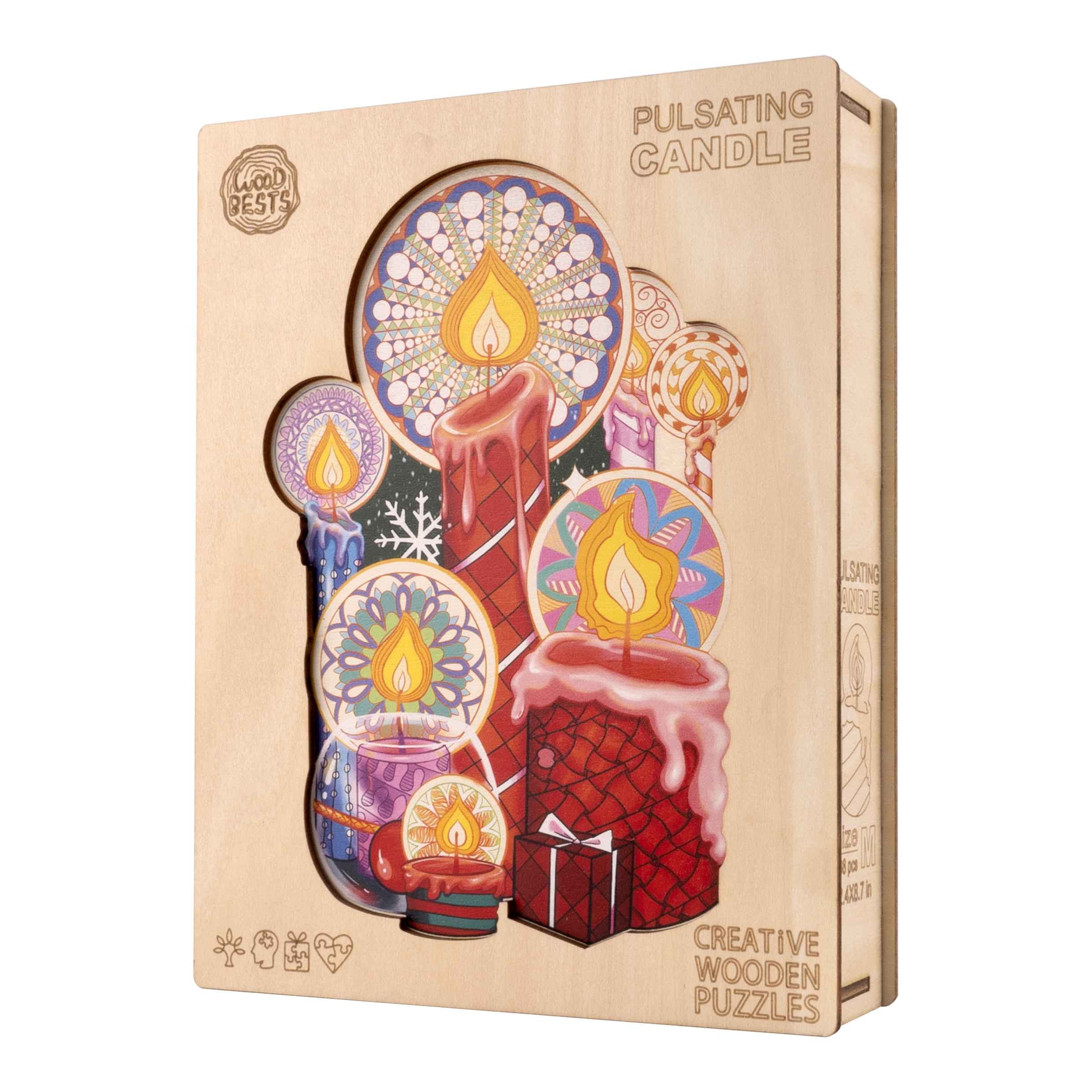 Pulsating Candle Wooden Jigsaw Puzzle