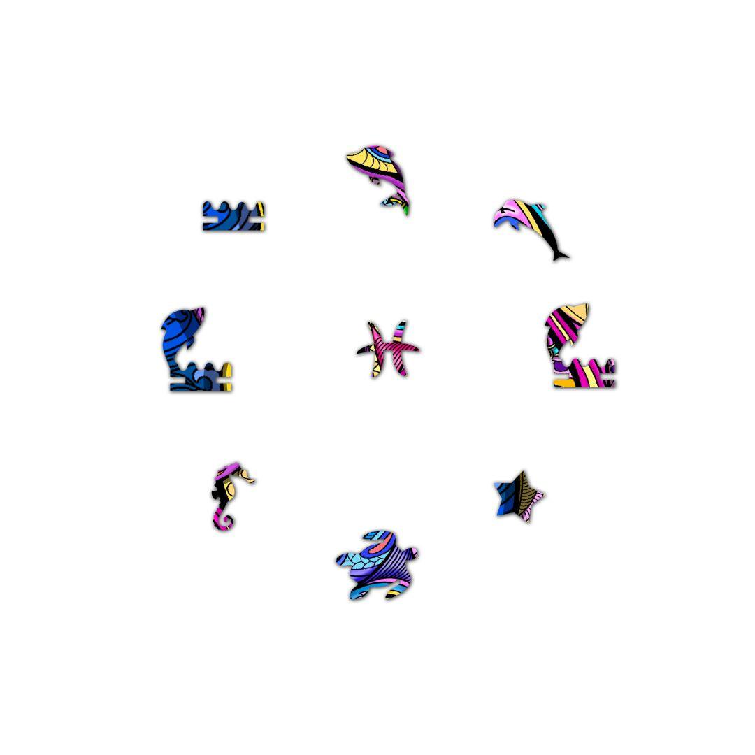 Constellation Pisces Wooden Jigsaw Puzzle