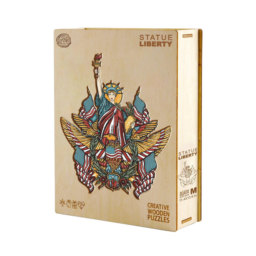 Statue Liberty Wooden Jigsaw Puzzle