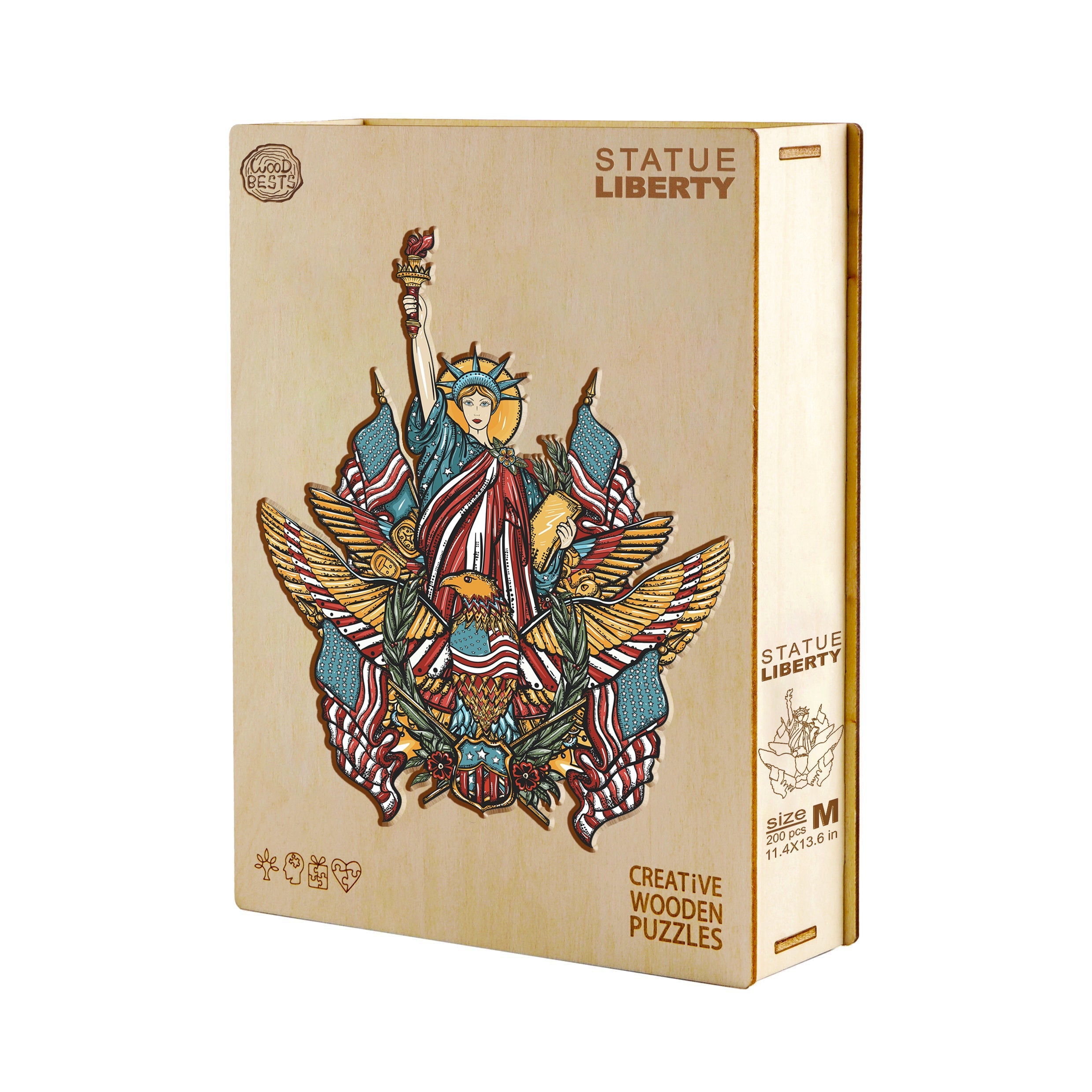 Statue Liberty Wooden Jigsaw Puzzle