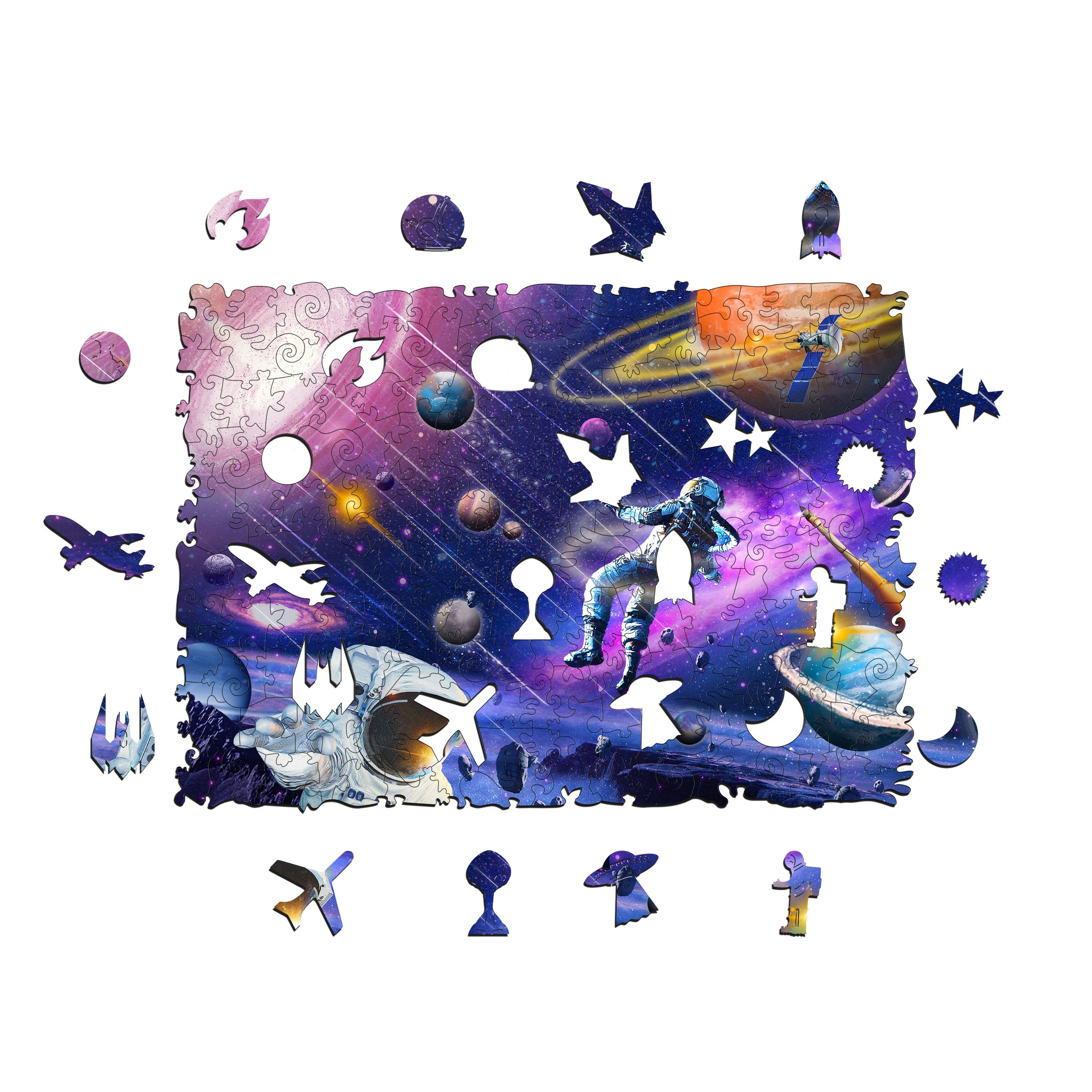 Space Exploration Wooden Jigsaw Puzzle