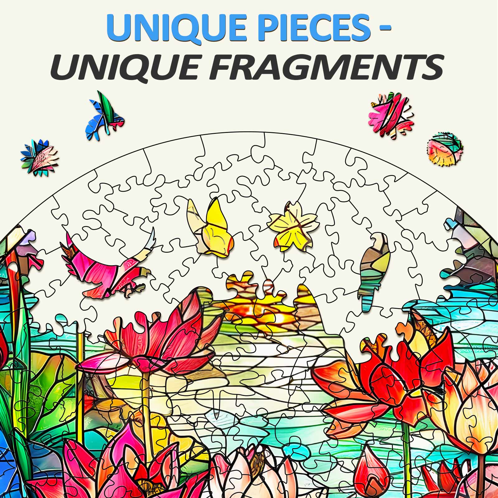 Lotus Wooden Jigsaw Puzzle