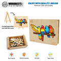 Playful Parrot Wooden Jigsaw Puzzle