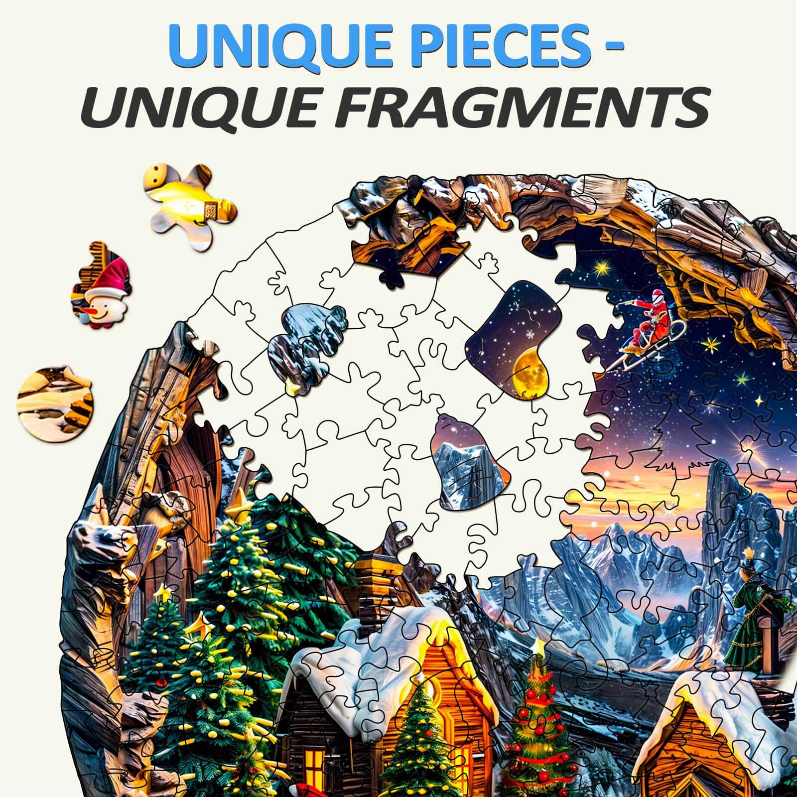 Christmas Eve Wooden Jigsaw Puzzle