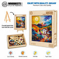 Country House jigsaw puzzle by artist Pietro Gallo, featuring vibrant colors and a scenic design, eco-friendly and ideal for team building.