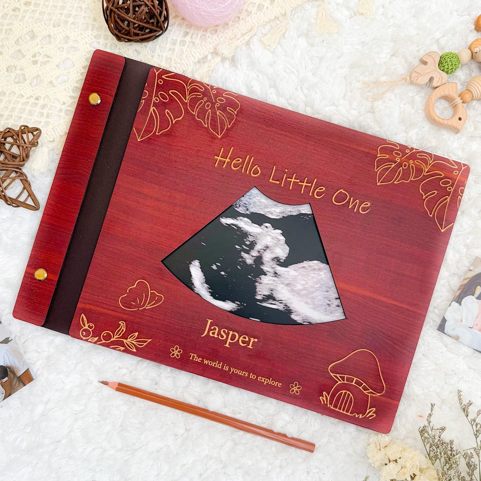Personalized Baby Photo Album - Custom First Year Photo Album