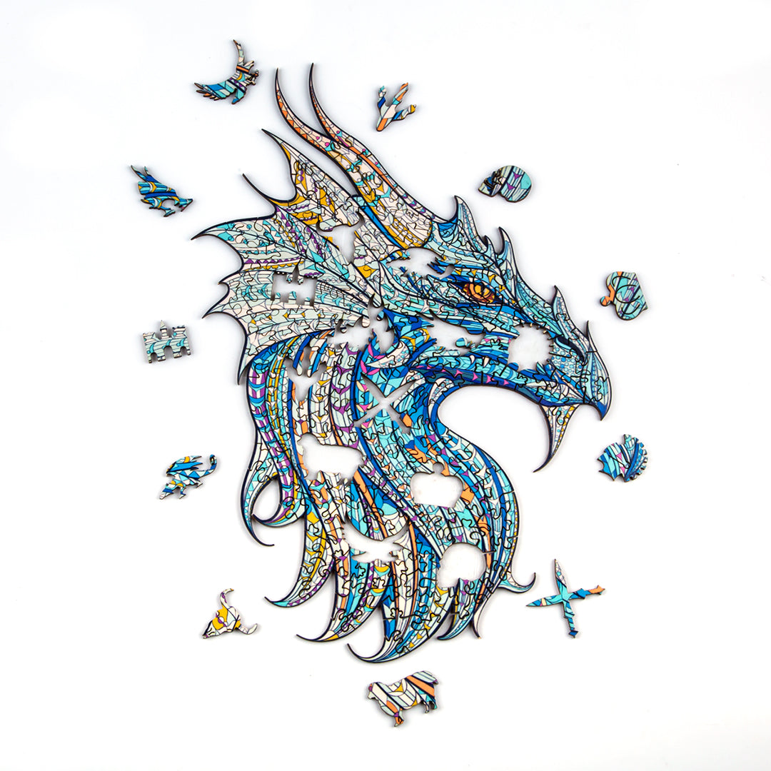 Warrior Dragon Wooden Jigsaw Puzzle