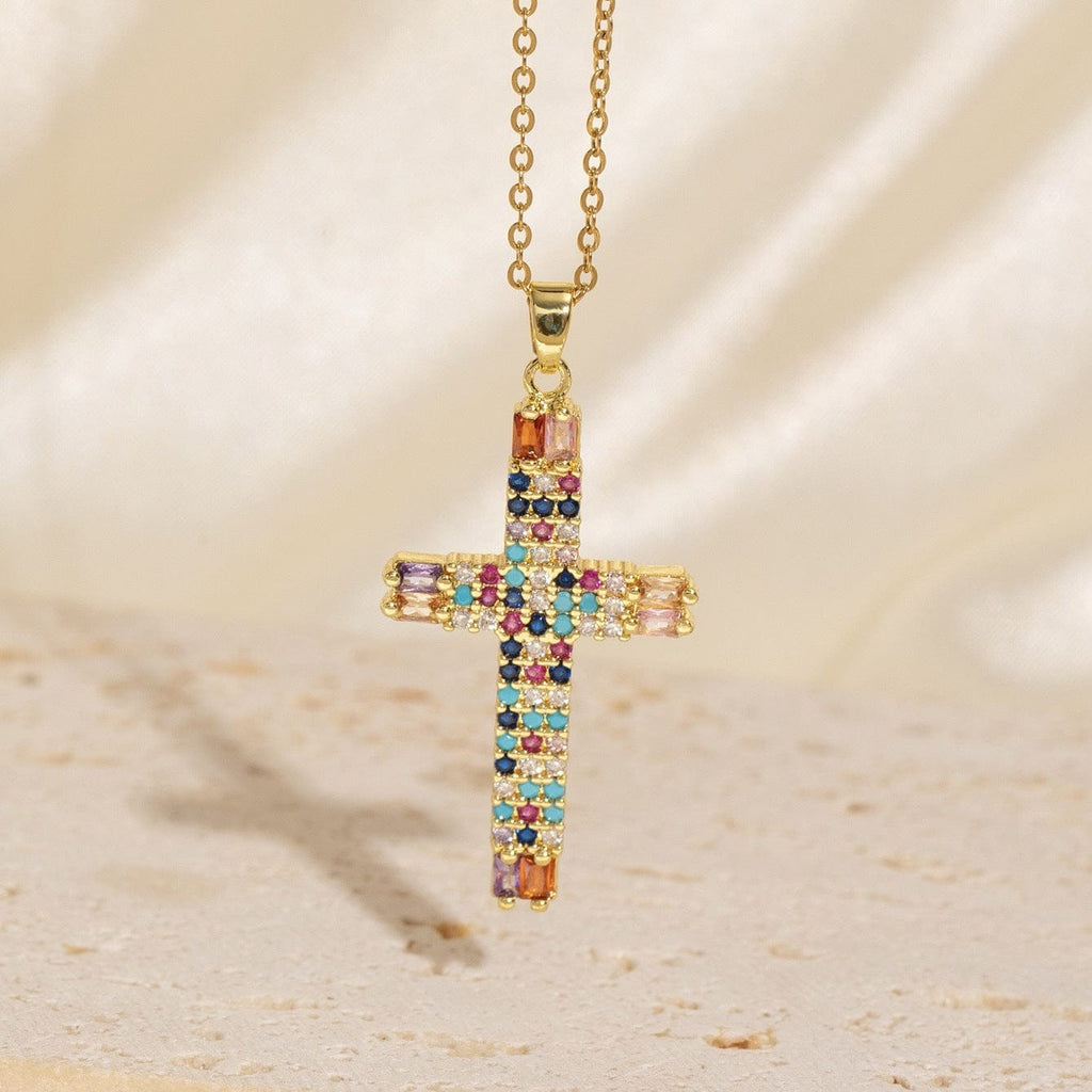 ZIRCON CROSSES DESIGNER NECKLACES
