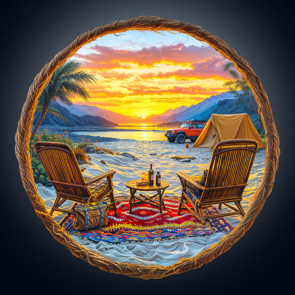 Desert Travel Wooden Jigsaw Puzzle