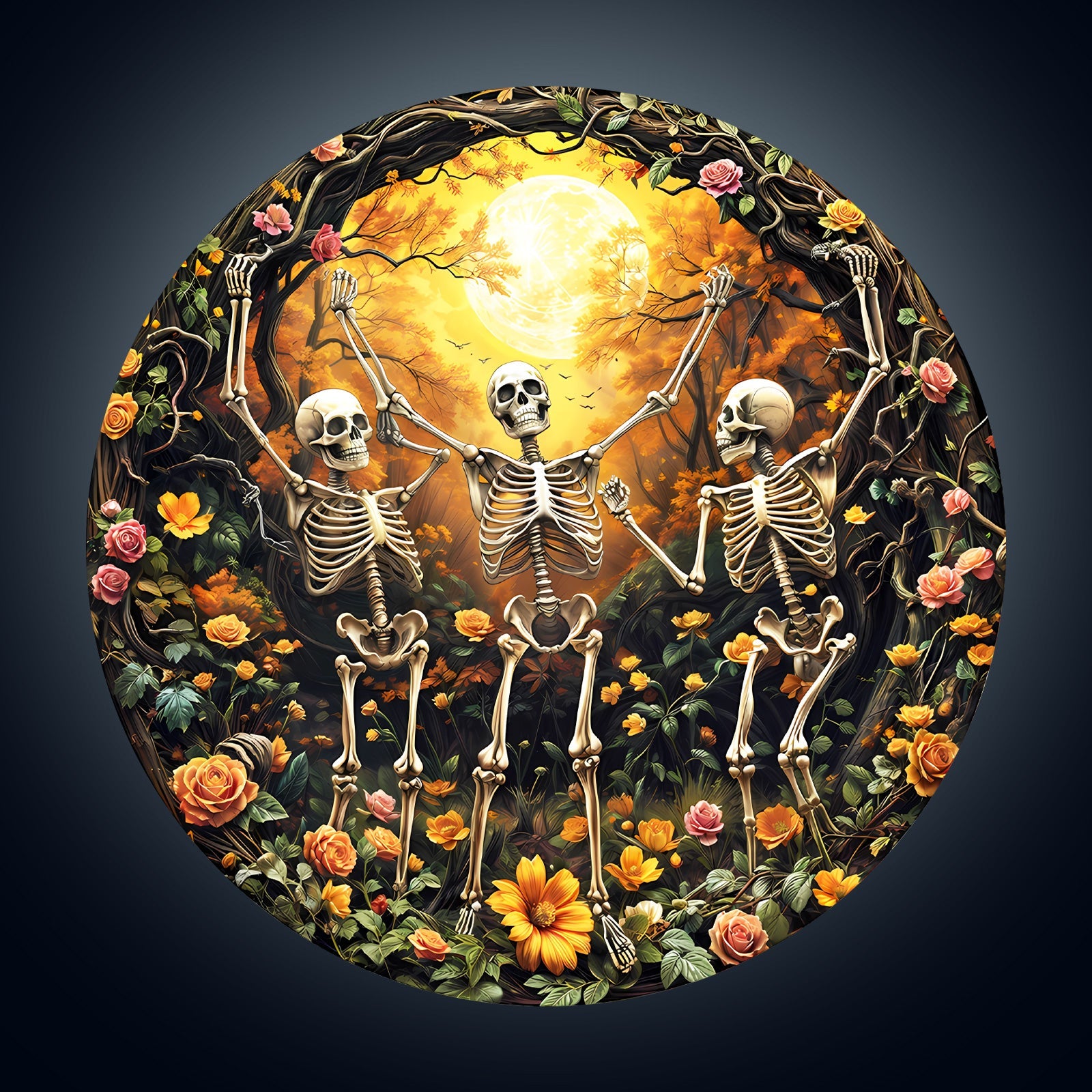 Skeleton Moon Glee  Wooden Jigsaw Puzzle