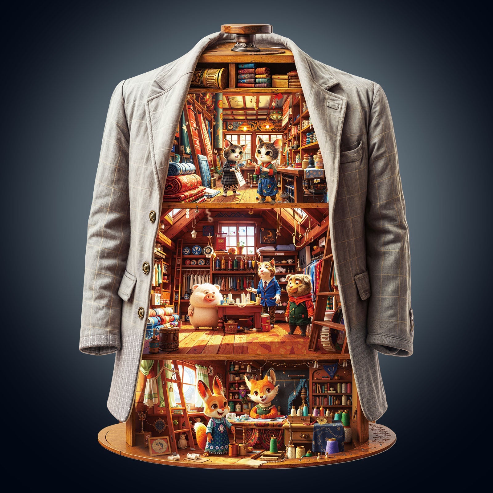 Blissful Wardrobe Wooden Jigsaw Puzzle
