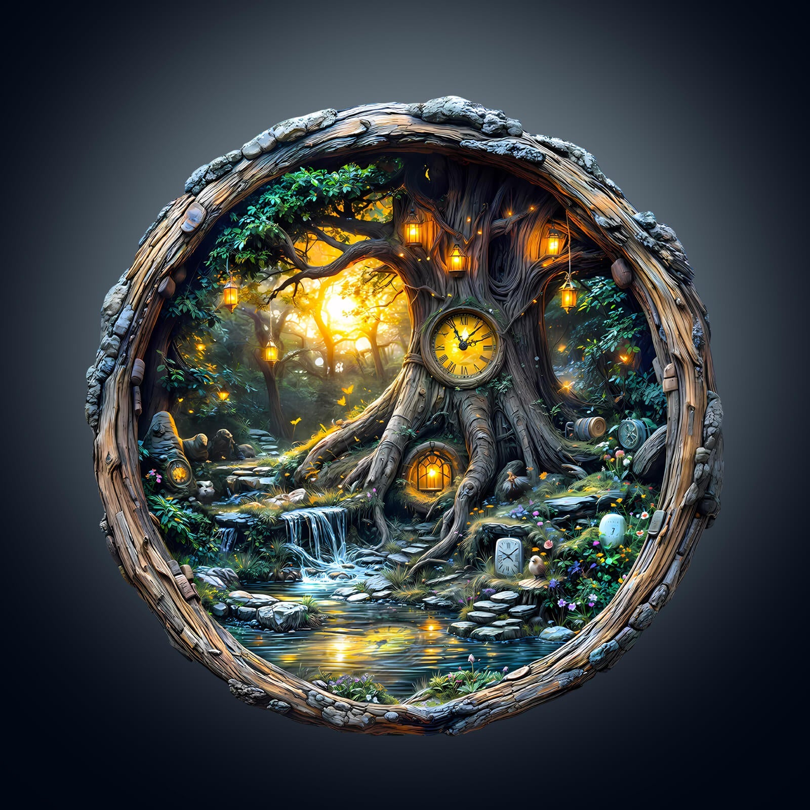 Magic time tree Wooden Jigsaw Puzzle