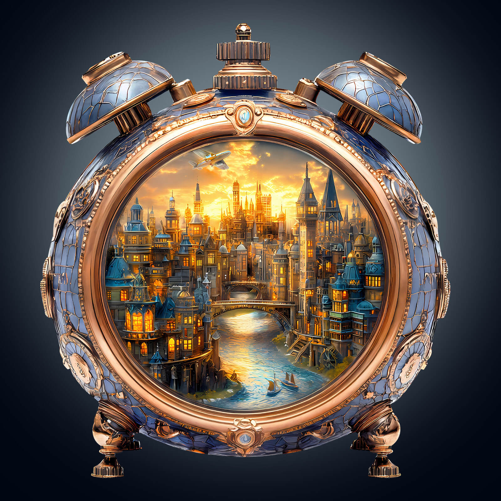 Alarm Clock World Wooden Jigsaw Puzzle