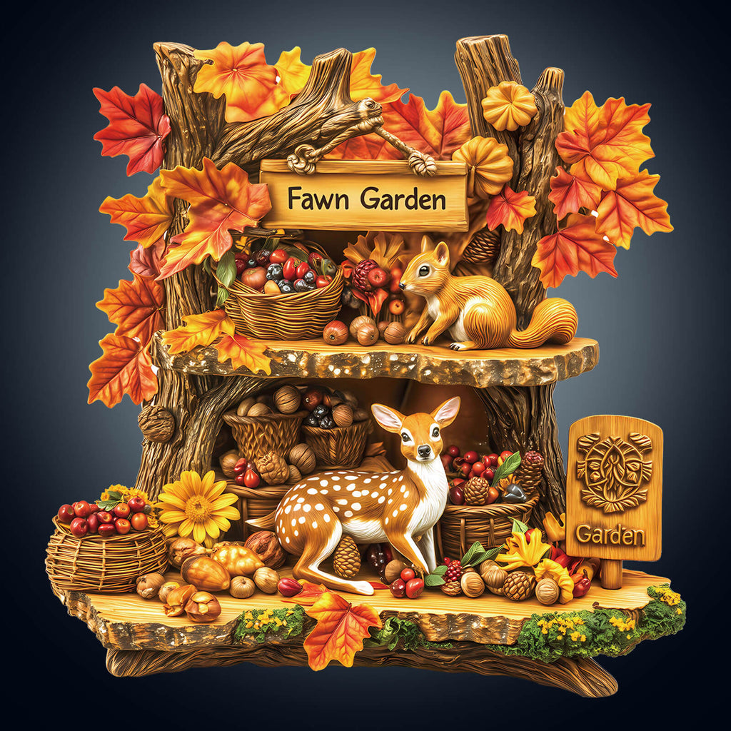 Fawn Garden Wooden Jigsaw Puzzle
