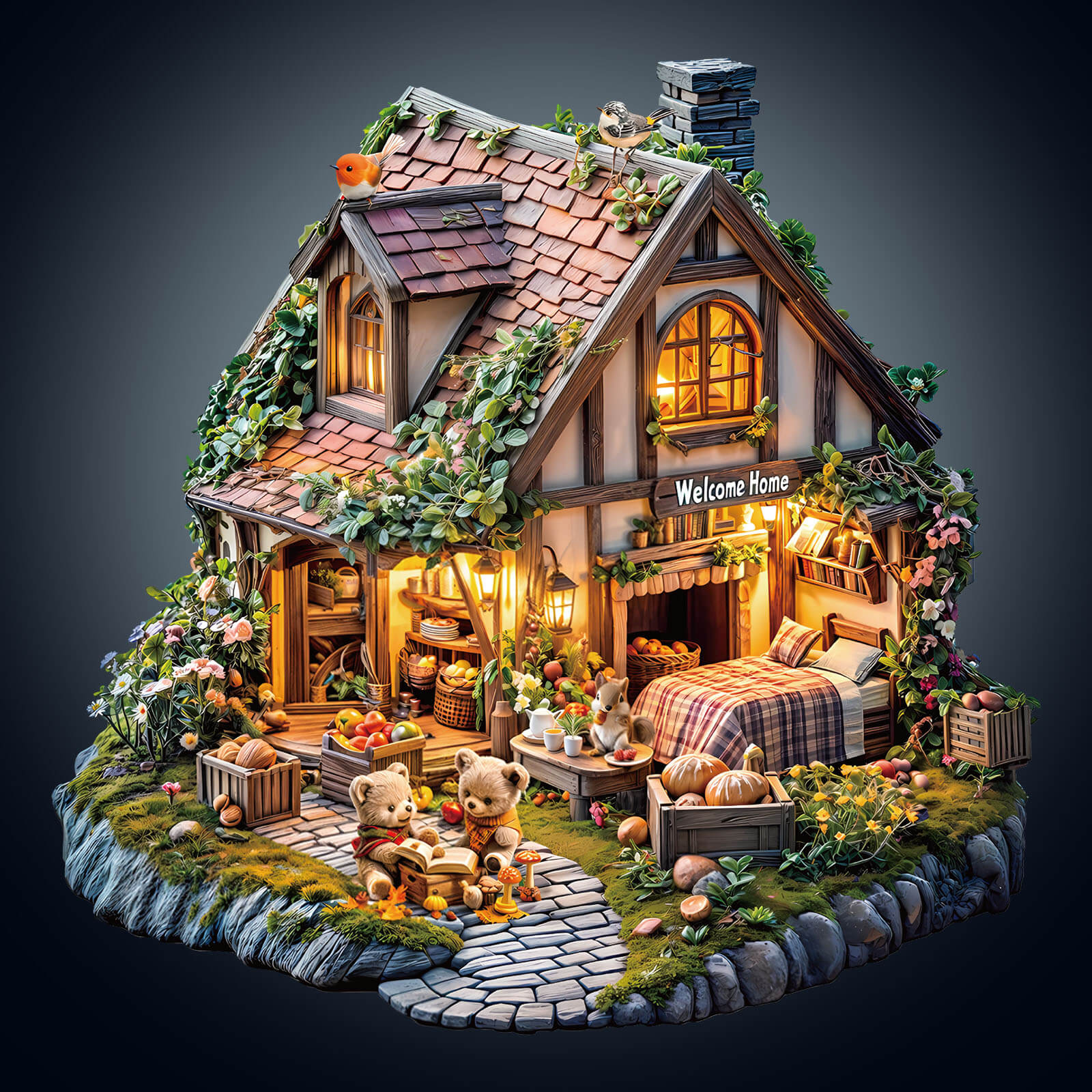 Bear's house Wooden Jigsaw Puzzle