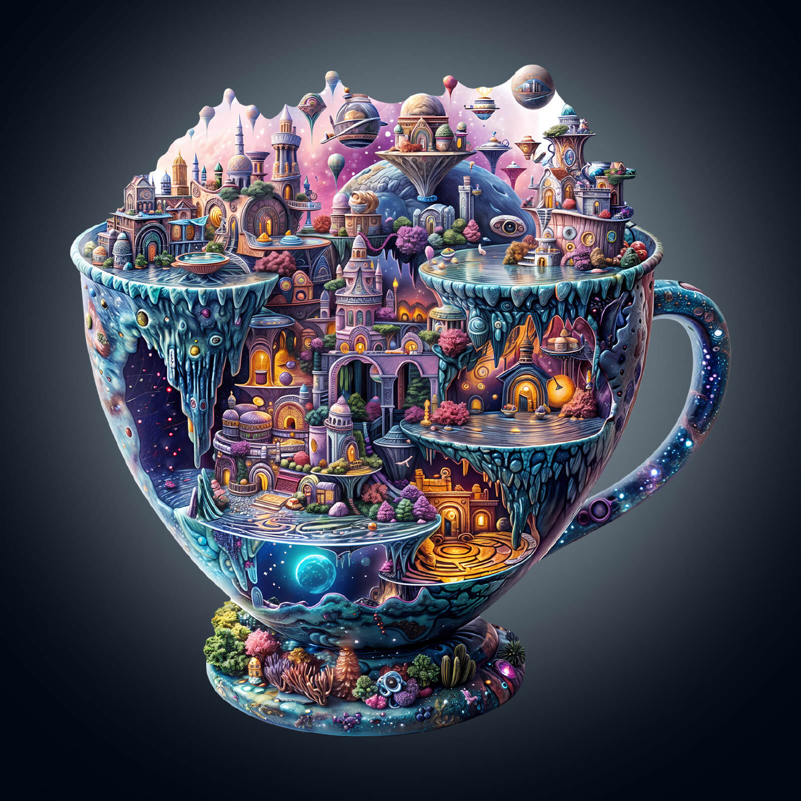 Interstellar City Wooden Jigsaw Puzzle