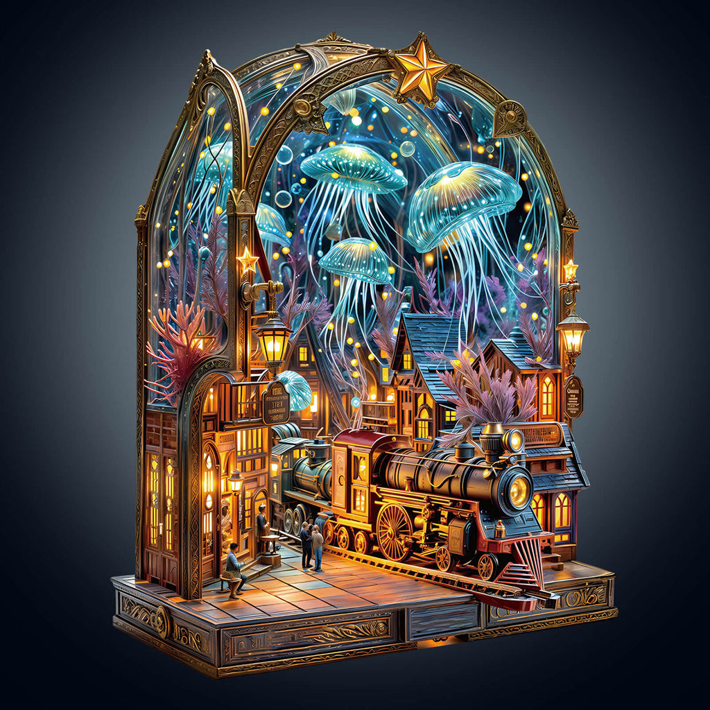 Underwater platform Wooden Jigsaw Puzzle