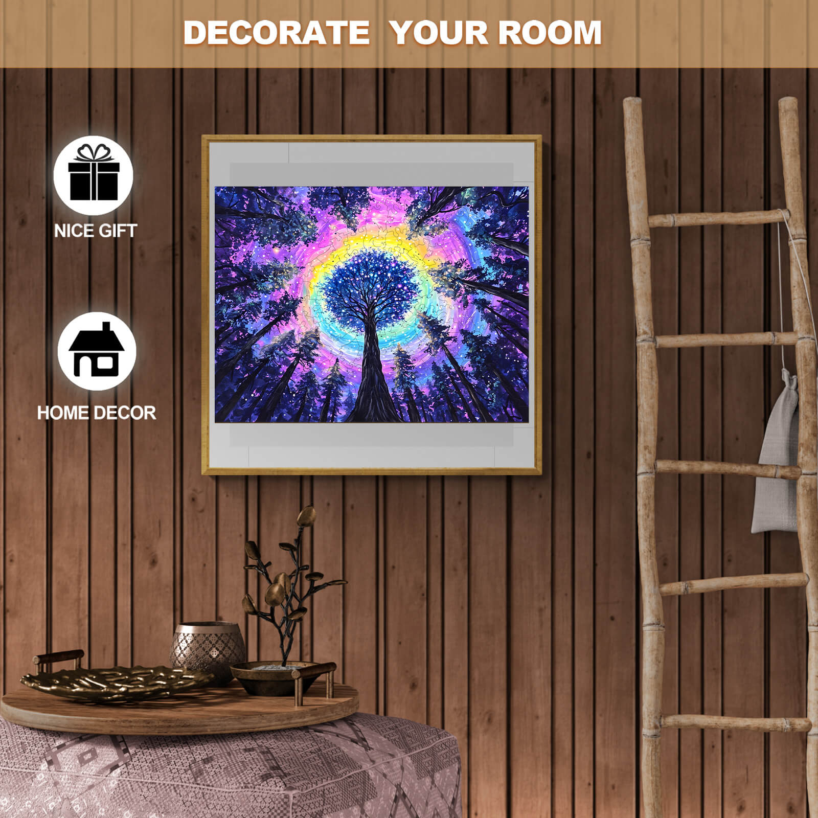 Colorful Gradient Wooden Jigsaw Puzzle