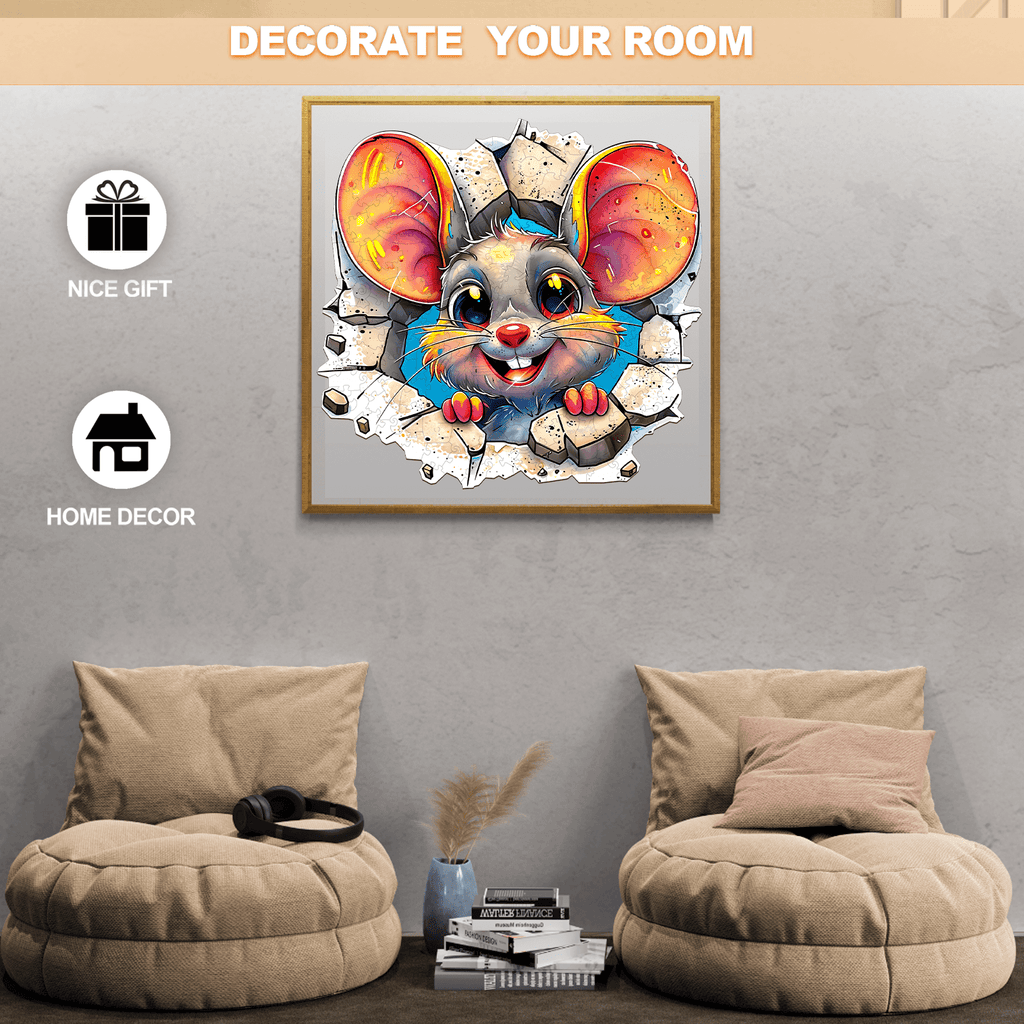 Wall Rat-1 Wooden Jigsaw Puzzle