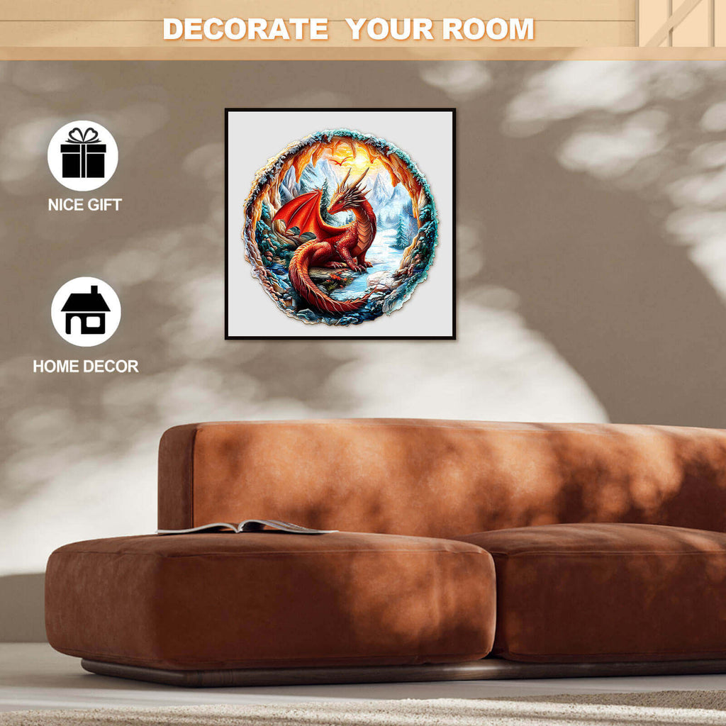 3D Crimson King Wooden Jigsaw Puzzle