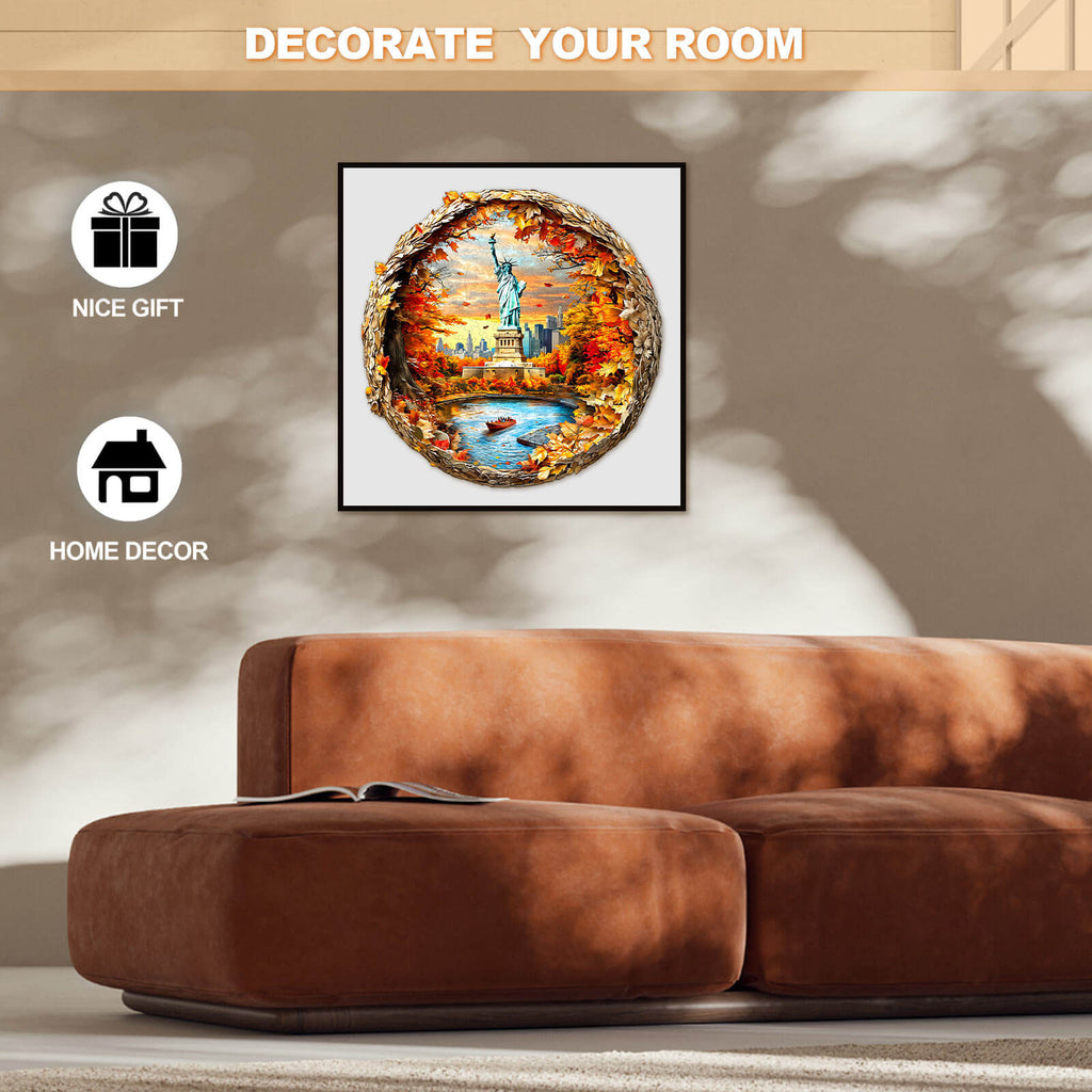 3D New York Autumn Wooden Jigsaw Puzzle