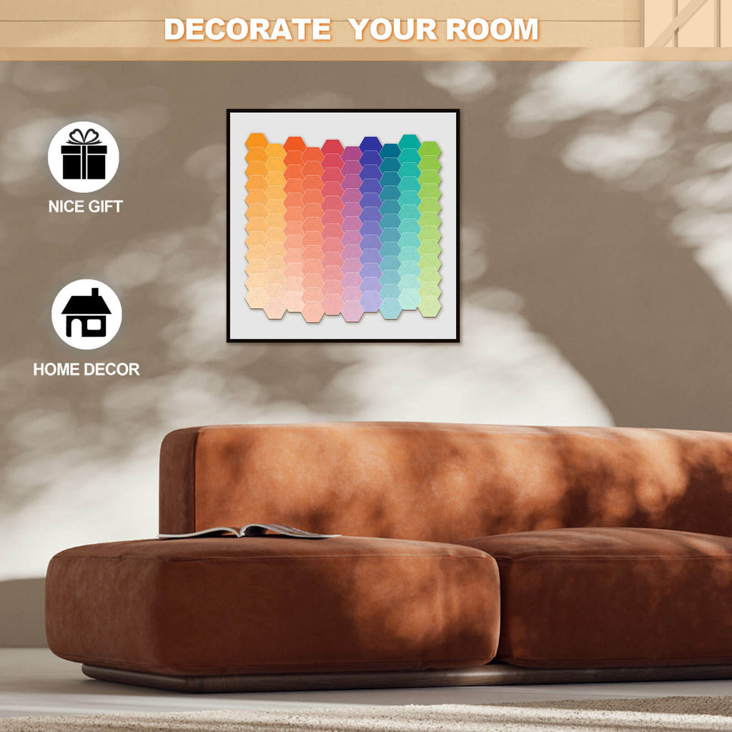 Rainbow Gradient Wooden Jigsaw Puzzle