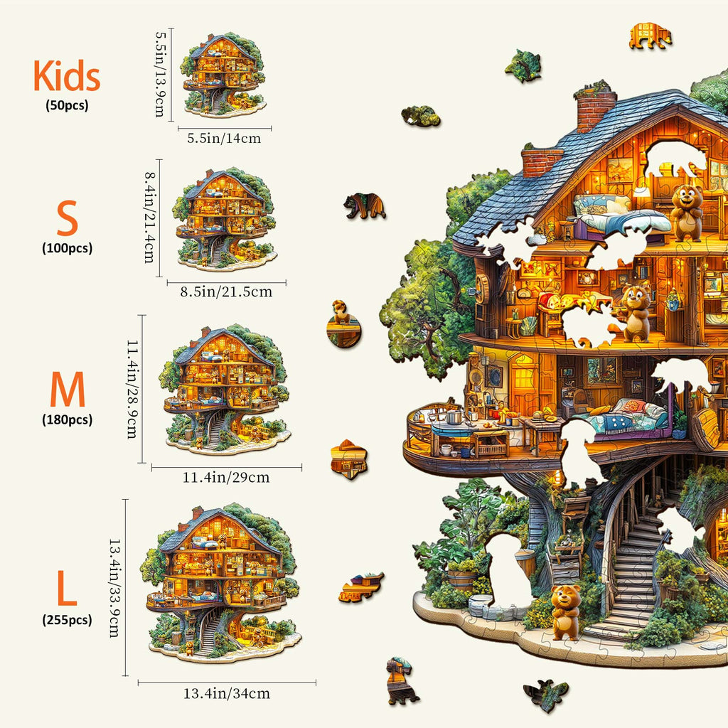 Bear House Wooden Jigsaw Puzzle