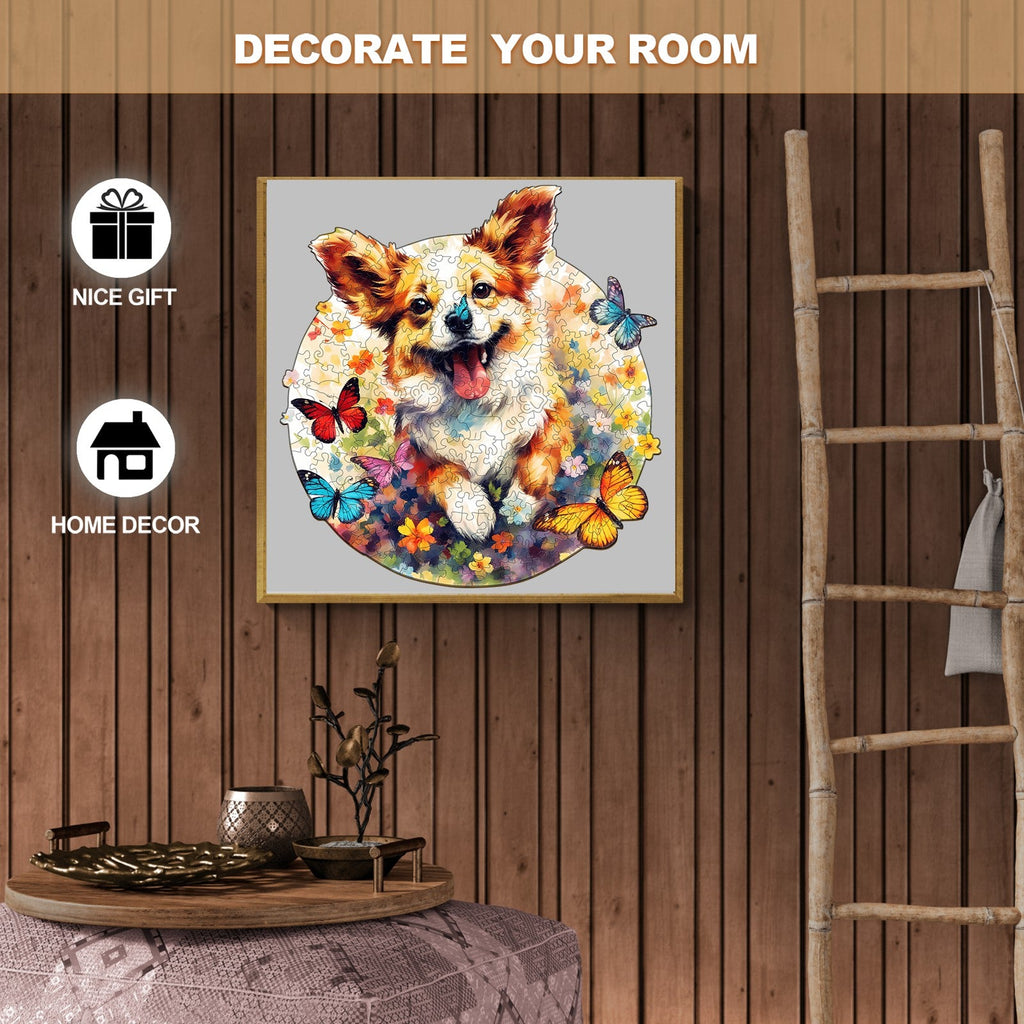 Lovable Puppy Wooden Jigsaw Puzzle