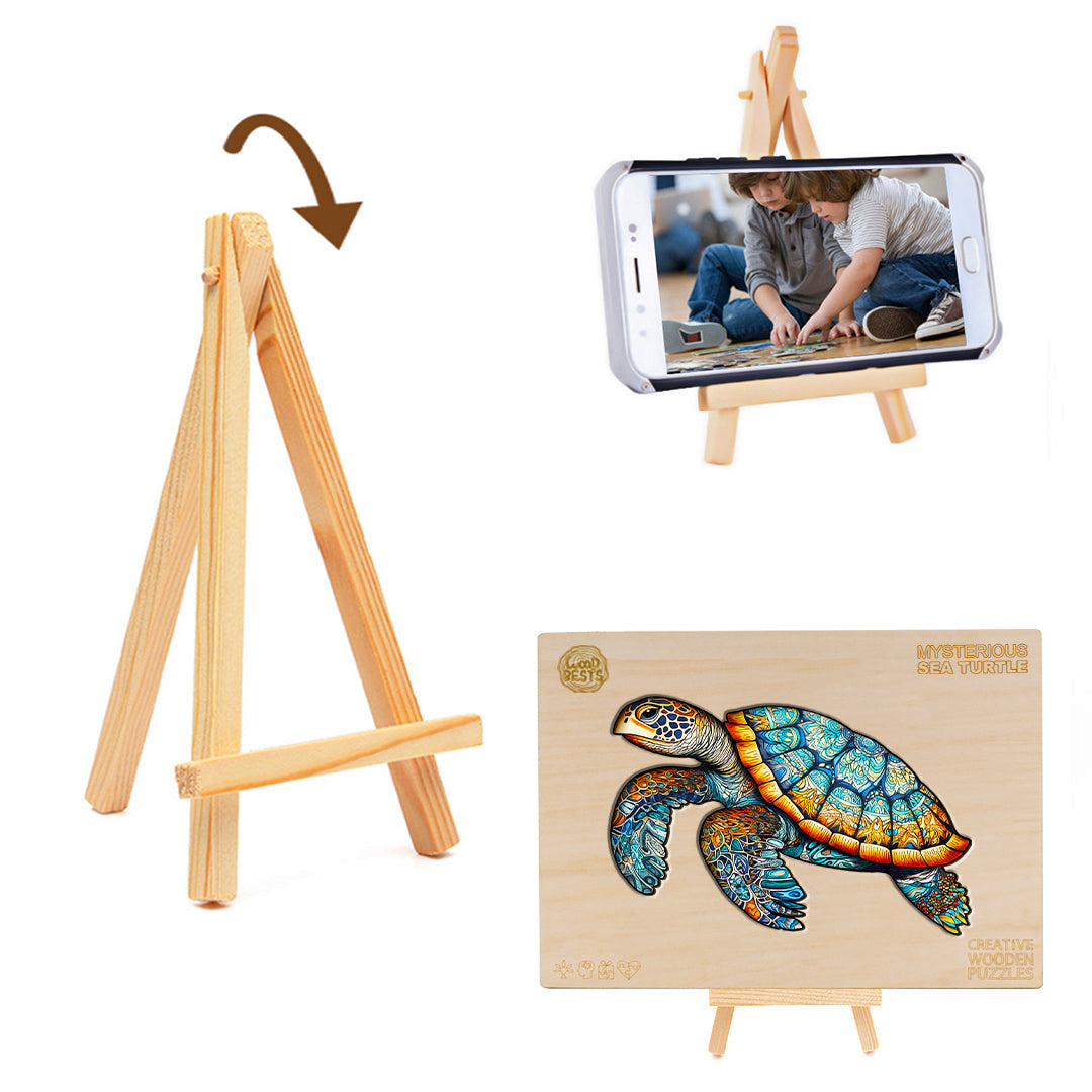 Mysterious Sea Turtle Wooden Jigsaw Puzzle