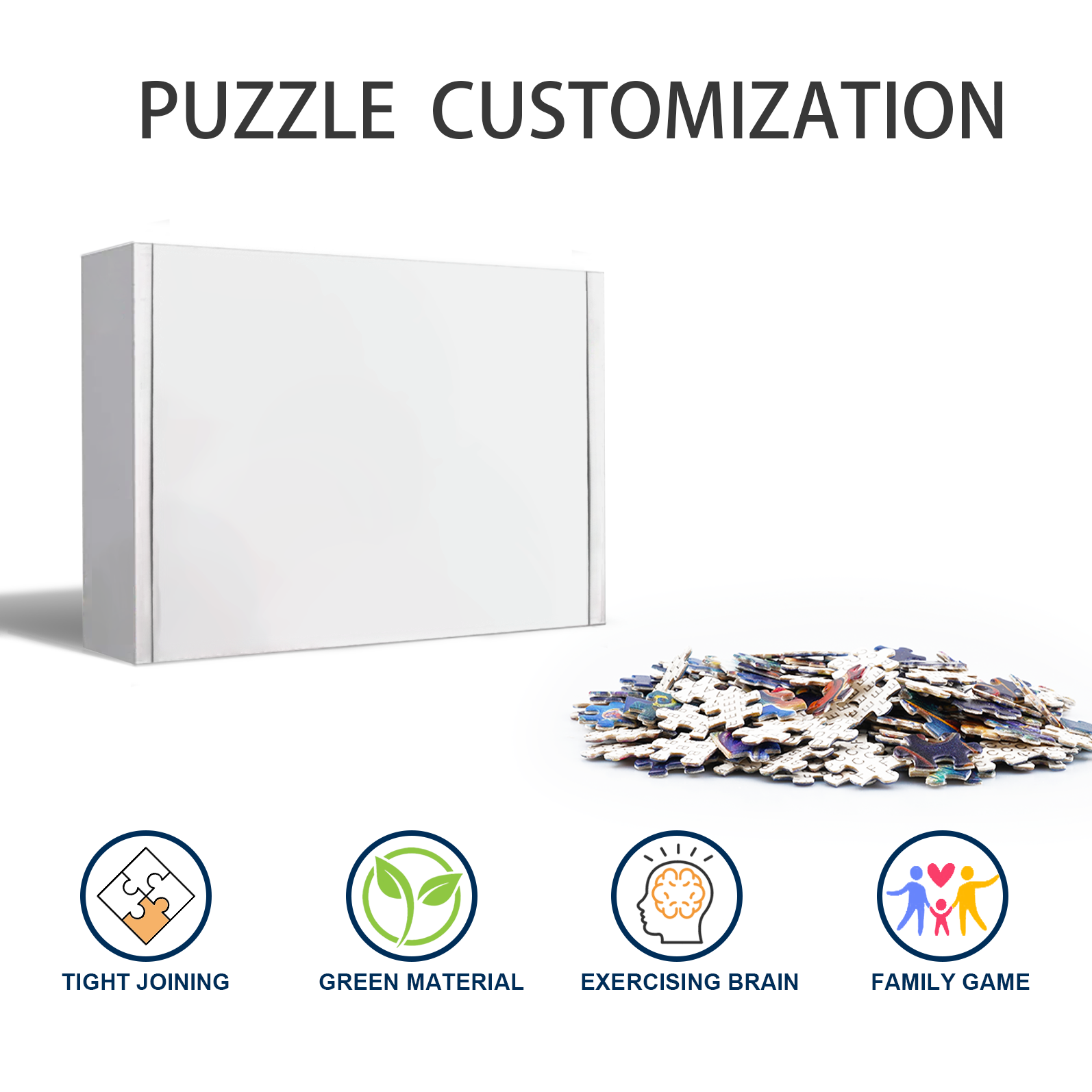 500/1000-piece Paw-some Custom Pet Photo Jigsaw Puzzle