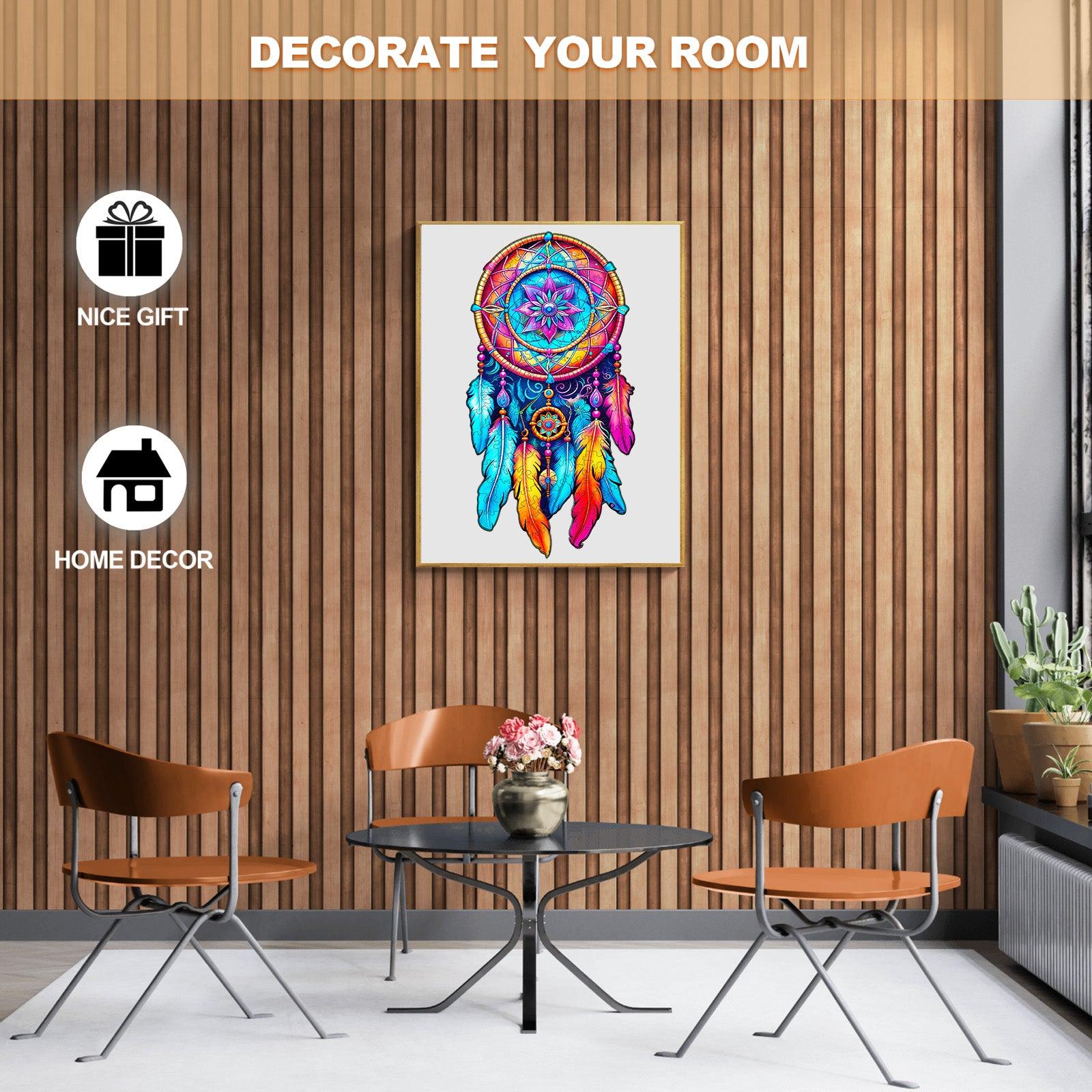 Mandala Dream Catcher Wooden Jigsaw Puzzle