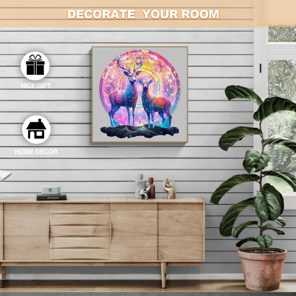 Moose Patron Saint Wooden Jigsaw Puzzle